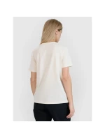 Dámske tričko oversize s potlačou 4F 4FWSS25TTSHF1994-11S