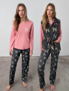 Vamp - Dámsky pyžamový set s vestou 17927 - Vamp