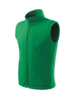 Next fleecová vesta unisex stredne zelená