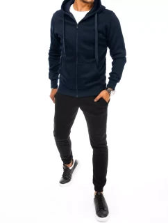 Pánske tmavomodré a čierne tepláky FashionStreet AX0628