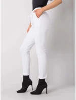Dámske pletené chino nohavice biele (3589.07X)