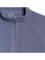 Dievčenská fleecová mikina 4F F060 tmavomodrá 4FJWAW25UFLEF060 31S