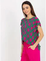 Dámska blúzka D73771R10978Q zelená - FPrice