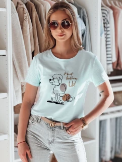 Dámske modré tričko LUMIFIT s pudlom FashionStreet RY2737