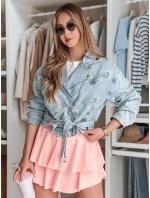 FALBELA mini sukňa s volánmi ružová FashionStreet CY0492