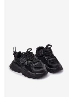 Buty Sportowe Sneakersy Dziecięce Czarne Tilvianea