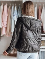 Dámska prechodná prešívaná bunda s kapucňou NIVESSO black FashionStreet TY4859 Dámska prechodná prešívaná bunda s kapucňou NIVESSO black FashionStreet TY4859
