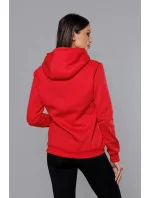 Červená dámska tepláková mikina (W02-59)