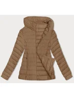 Dámska prešívaná bunda vo ťave farbe pre prechodné obdobie (16M9109-84) Dámska prešívaná bunda vo ťave farbe pre prechodné obdobie (16M9109-84)