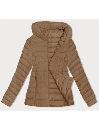 Dámska prešívaná bunda vo ťave farbe pre prechodné obdobie (16M9109-84) Dámska prešívaná bunda vo ťave farbe pre prechodné obdobie (16M9109-84)