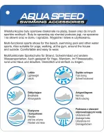 Plavecká obuv Agama tm. modrá-čierna - AQUA SPEED