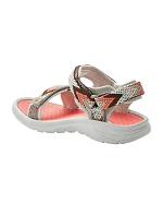 Lee Cooper Dámske sandále na suchý zips Letné plážové topánky Light Grey Pink Women's