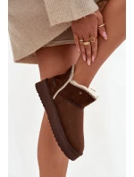 Śniegowce Damskie Na Platformie Wrangler 20253093.IKU Czekoladowe