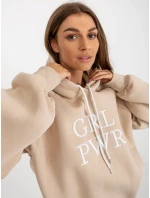 Dámska mikina EM BL 651 2.14X béžová - FPrice