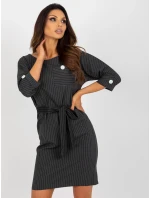 Dámske šaty LK SK 507724 tmavo šedé