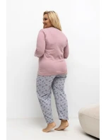 Pohodlné pyžamo pre plnoštíhly model 221196 Forever Pink Pohodlné pyžamo pre plnoštíhly model 221196 Forever Pink