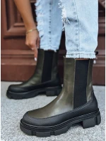 Dámske čižmy FROSTFALL green FashionStreet ZY0354 Dámske čižmy FROSTFALL green FashionStreet ZY0354