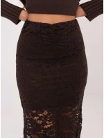 Sukňa MI SD G9137.16P tmavohnedá