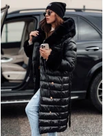 Dámsky prešívaný zimný kabát HORIZON black FashionStreet TY4749