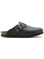 Dámske/pánske žabky Birkenstock Boston Black oil leather narrow (0059463)