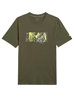 Pánske tričko 4F M2823 khaki 4FWSS26TTSHM2823 43S