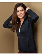 Stedman Lux Knit Fleece Jacket Women Dámska pletená fleecová bunda s kapucňou 05.5560 šarlátovo červená melírovaná Stedman Lux Knit Fleece Jacket Women Dámska pletená fleecová bunda s kapucňou 05.5560 šarlátovo červená melírovaná
