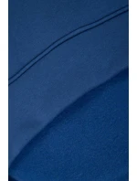 Zateplená mikina s vyšívaným textom oversize denim