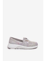 Zamszowe Półbuty Ze Skóry Naturalnej Na Platformie Artiker 56C2104 Szare