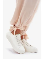 Dámske tenisky na platforme z ECO kože Big Star - biele