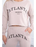 Súprava Atlanta s potlačou béžová