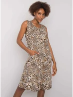 Šaty TO SK 896 7.28P čierno-béžové