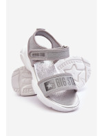 Detské sandále na suchý zips Big Star LL374194 silver