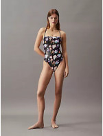 Dámske jednodielne plavky SQUARE NECK ONE PIECE-PRINT KW0KW025050GJ - Calvin Klein