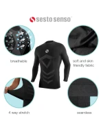 Termo tielko CL38 čierne - Sesto Senso Termo tielko CL38 čierne - Sesto Senso