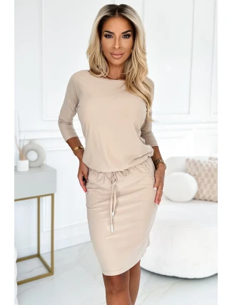 13-161 Športové šaty s vreckami a viazankou - BEAN