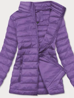 Ľahká fialová dámska prešívaná bunda (20311-35)