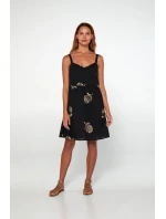 Vamp - Vyšívané šaty bez rukávov 20456 - Vamp