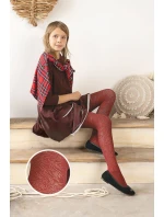 Detské vzorované pančuchy z mikrovlákna TRACY DR2529
