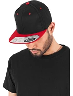 Flexfit 110 6-panelová čiapka „Fitted Snapback“ 55.0110 čierna/červená Flexfit 110 6-panelová čiapka „Fitted Snapback“ 55.0110 čierna/červená