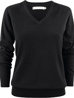 James Harvest Ashland V-Neck Women Dámsky sveter s výstrihom do V 62.2505 čierny