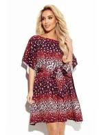 SOFIA - Dámske motýlikové šaty s jaguárím vzorom a so zaväzovaním v páse 287-23 SOFIA - Dámske motýlikové šaty s jaguárím vzorom a so zaväzovaním v páse 287-23