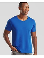 Fruit of the Loom Iconic 150 V-Neck T Tričko s výstrihom do V 16.1442 melírovaná šedá