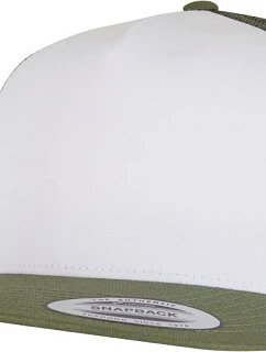 Flexfit 6006 5-panelová čiapka typu Trucker 55.6006 olivová/biela/námornícka modrá