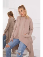 Blúzka s rozšíreným spodným dielom tmavo béžová Blúzka s rozšíreným spodným dielom tmavo béžová