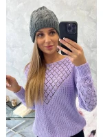 Dámska čiapka Kalina K362 graphite+white