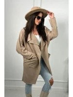 Kapska s vreckami svetlo béžová