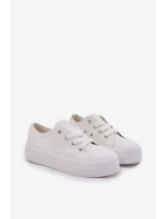 Trampki Dziecięce Sznurowane Big Star RR374009 Białe