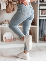 Dámske džínsové nohavice mom fit MOMWAY blue FashionStreet UY2489 Dámske džínsové nohavice mom fit MOMWAY blue FashionStreet UY2489
