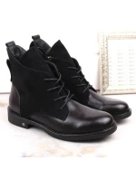 Ploché zateplené čižmy na podpätku Potocki W WOL88C black Ploché zateplené čižmy na podpätku Potocki W WOL88C black