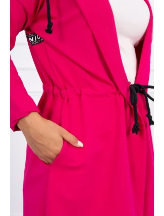 Sukňa s dlhším chrbtom fuchsiová